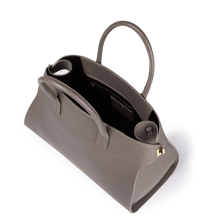 Roberta Gandolfi Elodie bowling medium borsa a mano in pelle con tracolla staccabile e regolabile Sconto