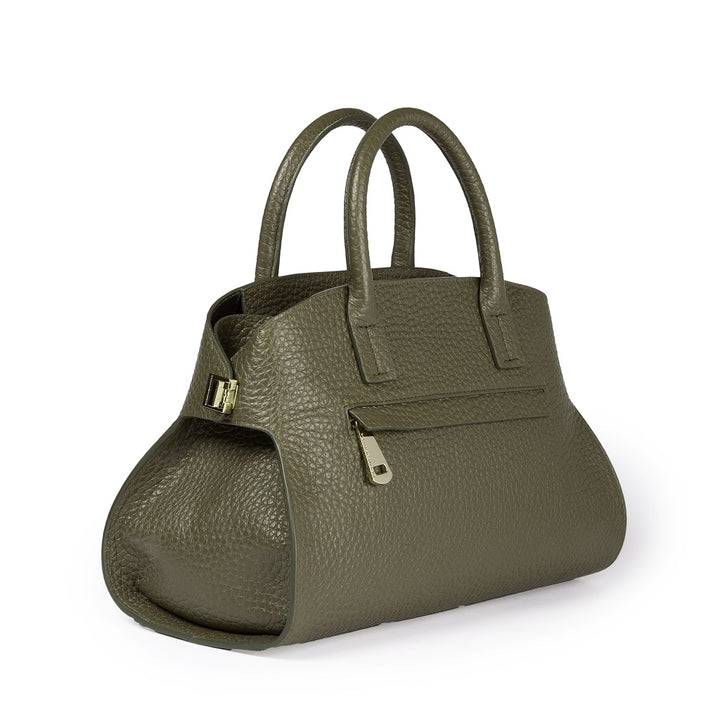 Roberta Gandolfi Elodie bowling small borsa a mano in pelle con tracolla staccabile e regolabile Economico
