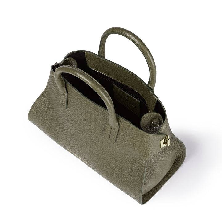 Roberta Gandolfi Elodie bowling small borsa a mano in pelle con tracolla staccabile e regolabile Economico
