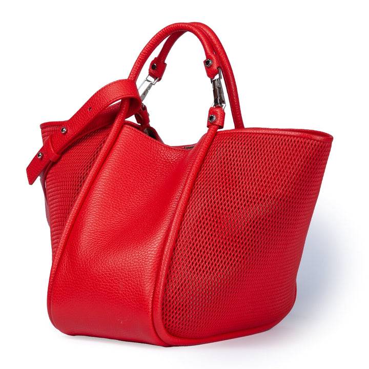 Roberta Gandolfi Yuma medium 3 in 1 borsa a mano in pelle trasformabile con tracolla staccabile Nuova