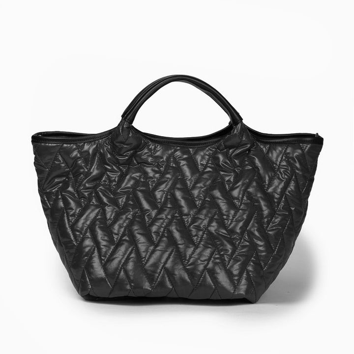 Roberta Gandolfi Joy Puffy borsa trasformabile 5 modelli in 1 in tessuto antigoccia finiture in pelle di vitello e tracolla staccabile Moda