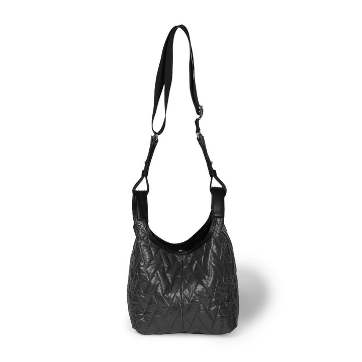 Roberta Gandolfi Joy Puffy borsa trasformabile 5 modelli in 1 in tessuto antigoccia finiture in pelle di vitello e tracolla staccabile Moda