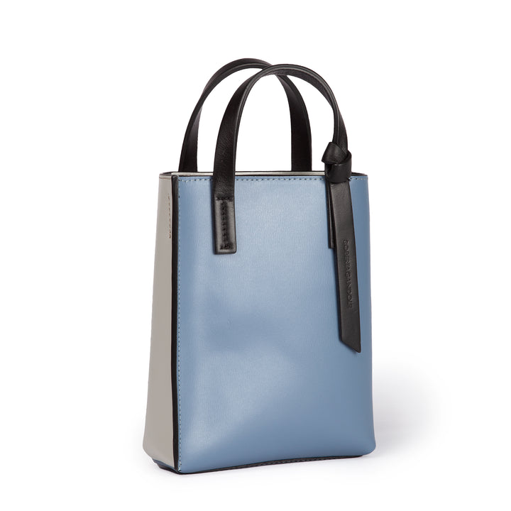 Roberta Gandolfi Cinzia Mini bag in pelle bicolor e tracolla staccabile Italia