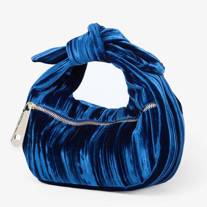 Roberta Gandolfi Bunny Velvet borsa a mano con tracolla staccabile in velluto plissè Promozione