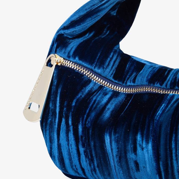 Roberta Gandolfi Bunny Velvet borsa a mano con tracolla staccabile in velluto plissè Promozione