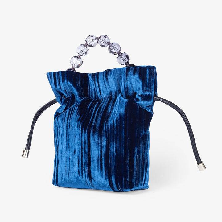 Roberta Gandolfi Sirenetta Tulip Velluto Plissè e manico gioiello Shopping Online