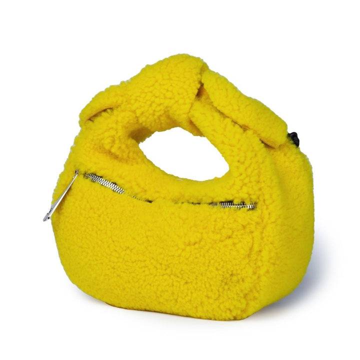 Roberta Gandolfi Bunny Teddy mini bag in shearling con tracolla in pelle staccabile Convenienza