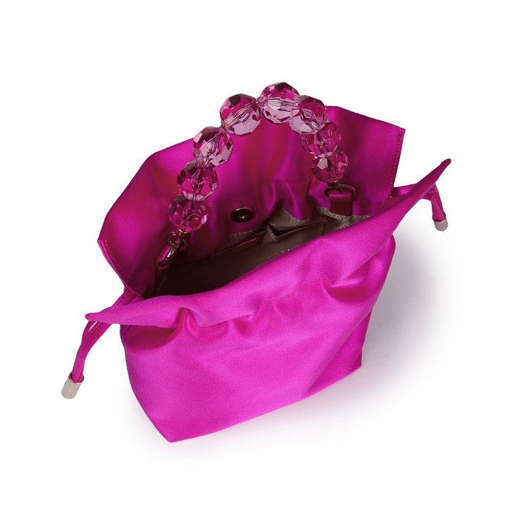 Roberta Gandolfi Sirenetta Tulip mini secchiello in raso di seta e manico gioiello Offerta