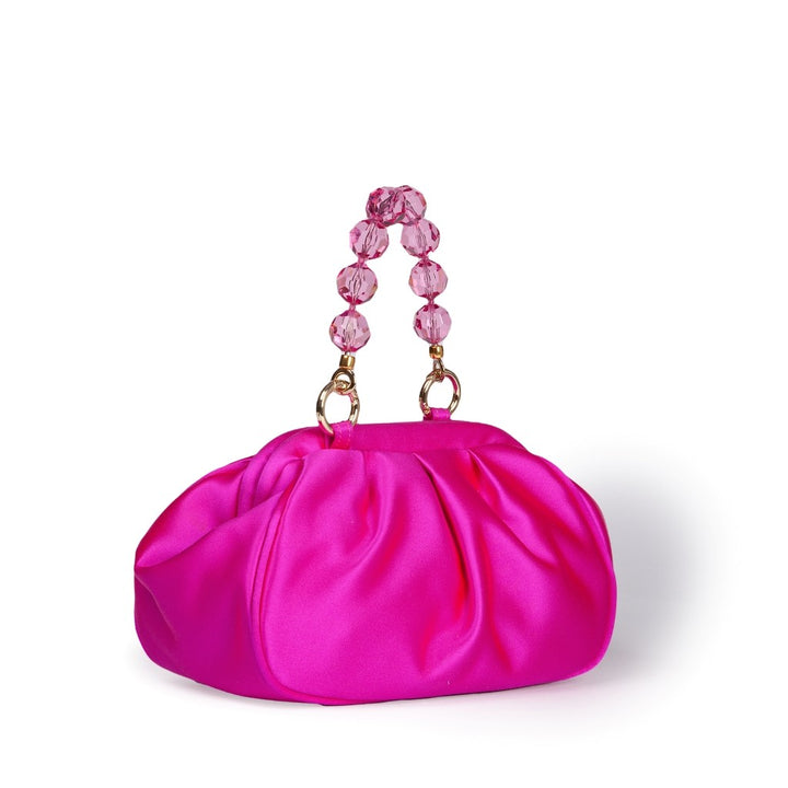 Roberta Gandolfi Sirenetta Puffy mini bag in raso di seta e manico gioiello Online