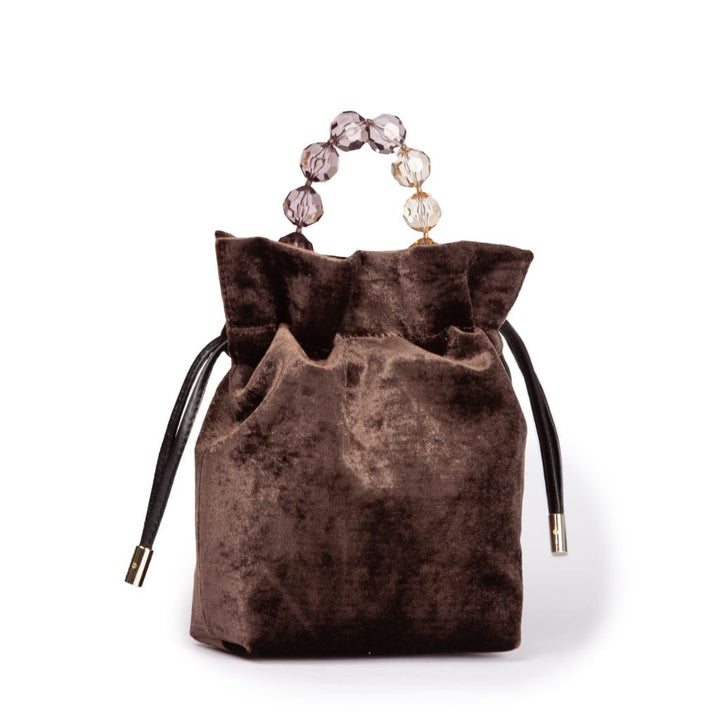 Roberta Gandolfi Sirenetta Tulip Velluto di seta e manico gioiello Outlet