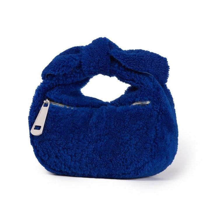 Roberta Gandolfi Bunny Teddy mini bag in shearling con tracolla in pelle staccabile Saldi