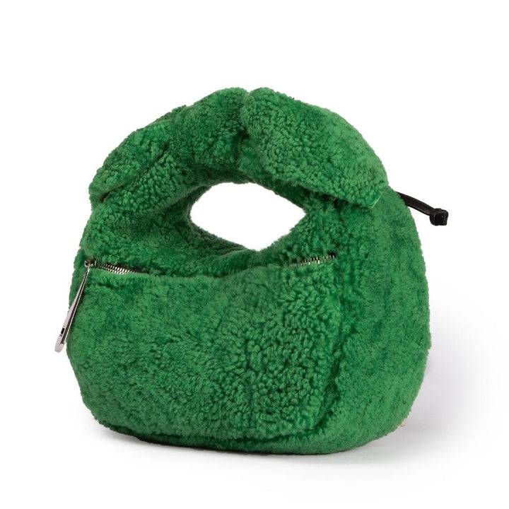 Roberta Gandolfi Bunny Teddy mini bag in shearling con tracolla in pelle staccabile Offerte