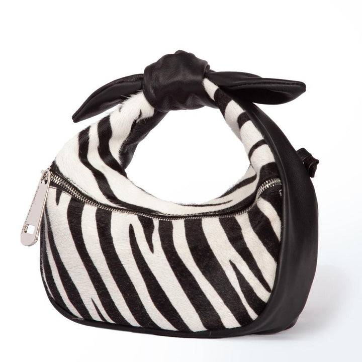 Roberta Gandolfi Bunny Pony mini bag in pony stampa animalier e finiture in pelle di vitello con tracolla staccabile I Più Venduti