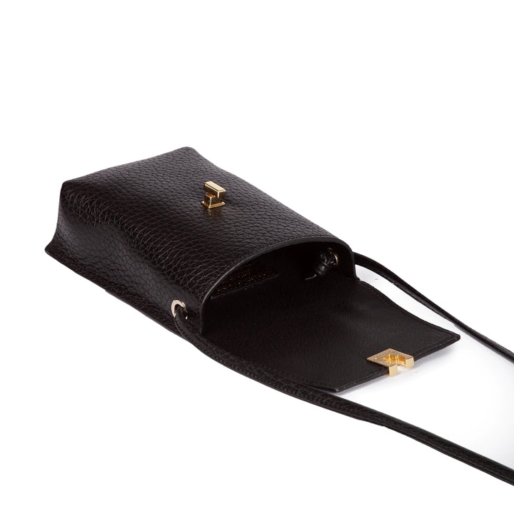Roberta Gandolfi Elodie minibag and phoneholder in pelle con pratica tasca esterna e tracolla regolabile Nuovo