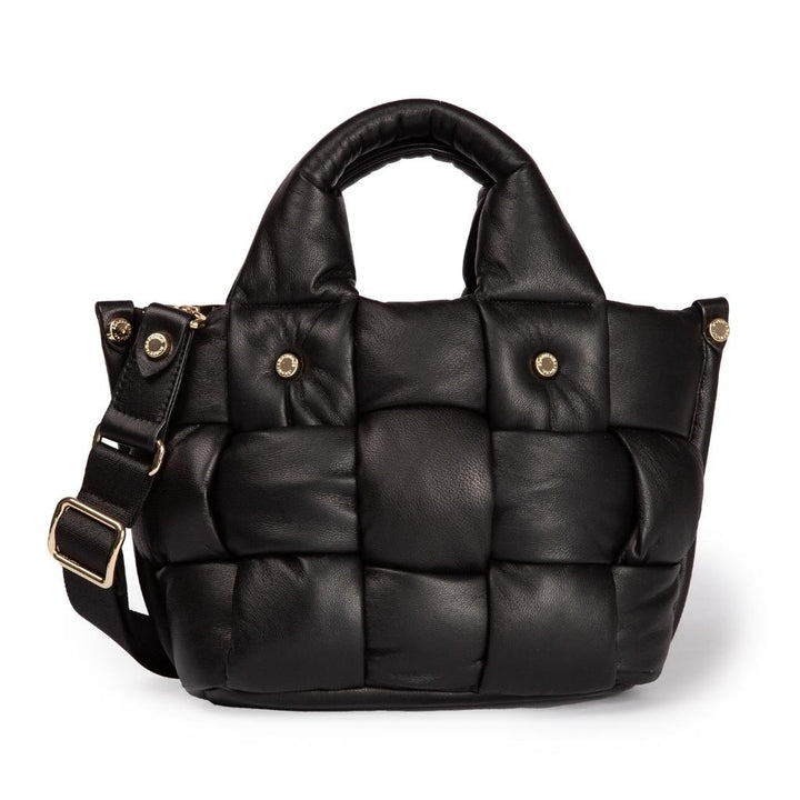Roberta Gandolfi Greta Mini Nappa borsa in soffice pelle di agnello imbottita ed intrecciata a mano