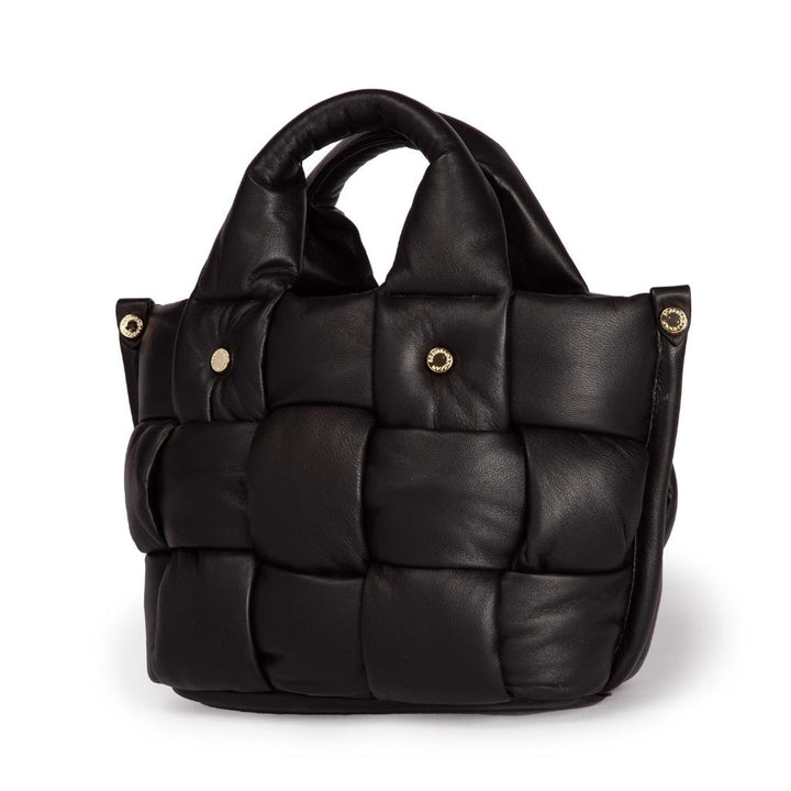 Roberta Gandolfi Greta Mini Nappa borsa in soffice pelle di agnello imbottita ed intrecciata a mano Pezzi Unici