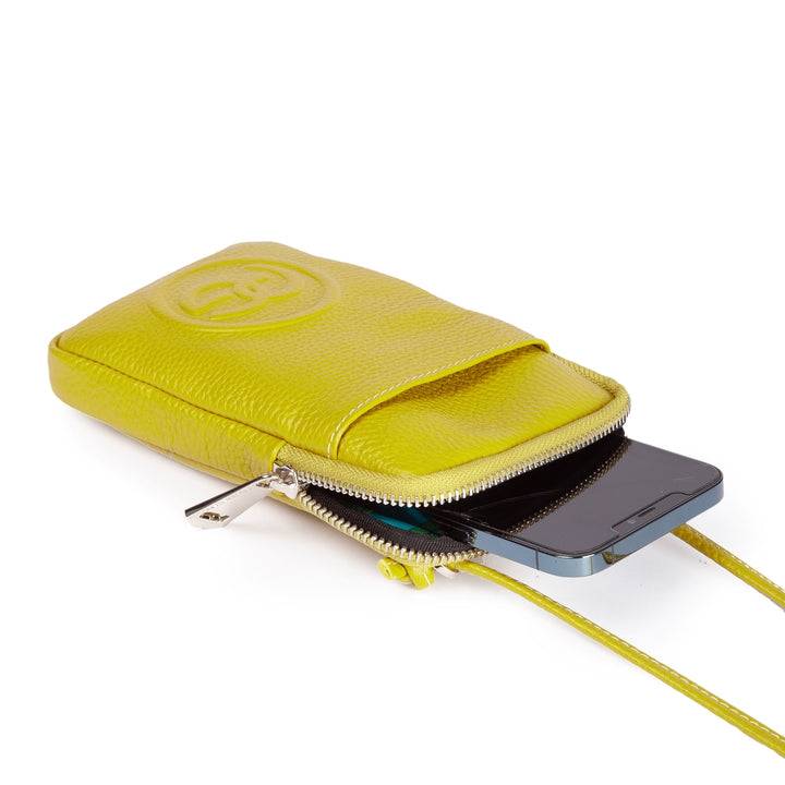 Roberta Gandolfi RG Phone holder in pelle di vitello con tracolla staccabile e regolabile Outlet