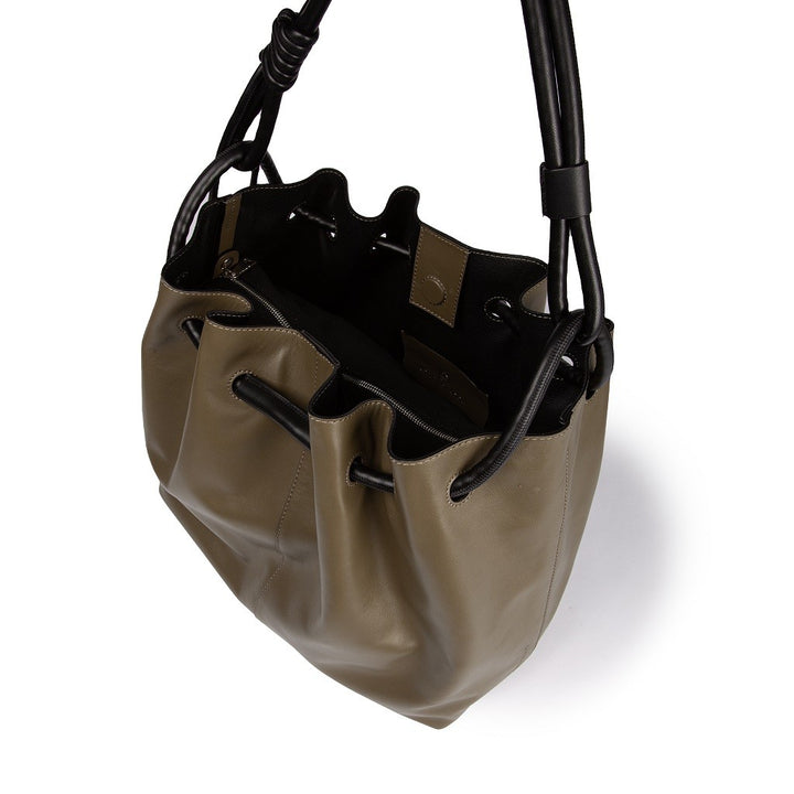 Roberta Gandolfi Gisella Large borsa con doppia portabilità mano o spalla in morbido vitello Pezzi Unici