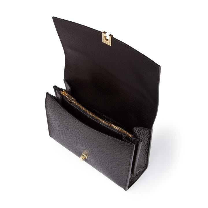 Roberta Gandolfi Elodie compact crossbody borsa in pelle con tramezza interna e tasca esterna con tracolla staccabile e regolabile Vendite Flash