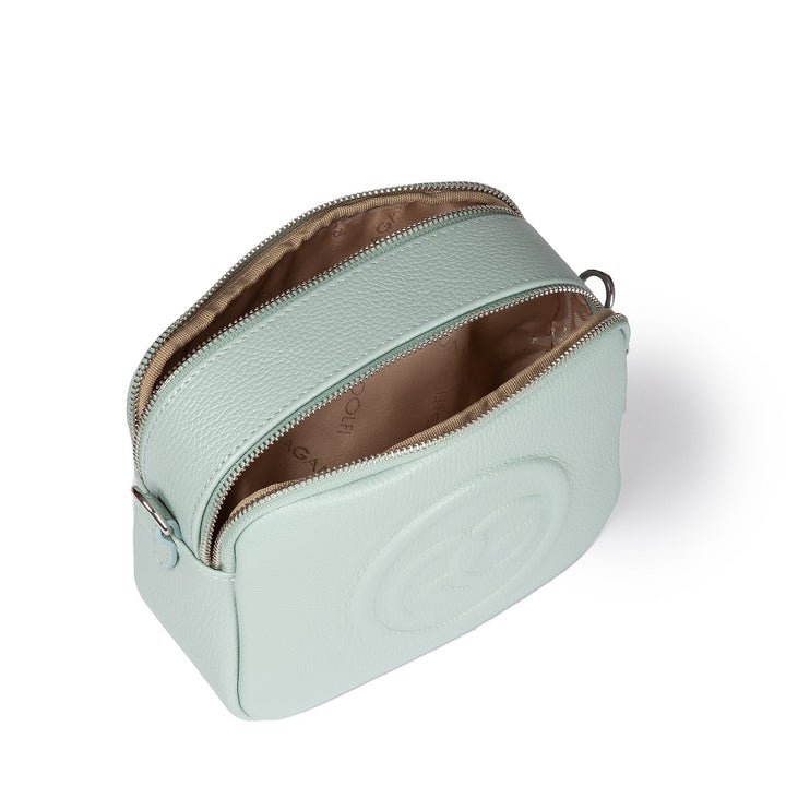 Roberta Gandolfi Roberta Pelle camera e crossbody in pelle con doppio scomparto e tracolla staccabile Italy