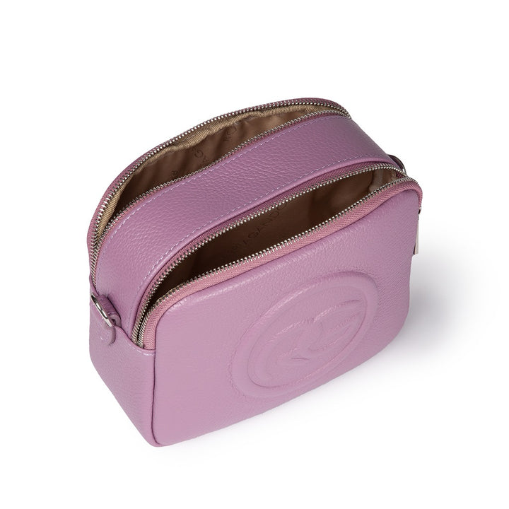 Roberta Gandolfi Roberta Pelle camera e crossbody in pelle con doppio scomparto e tracolla staccabile In Linea