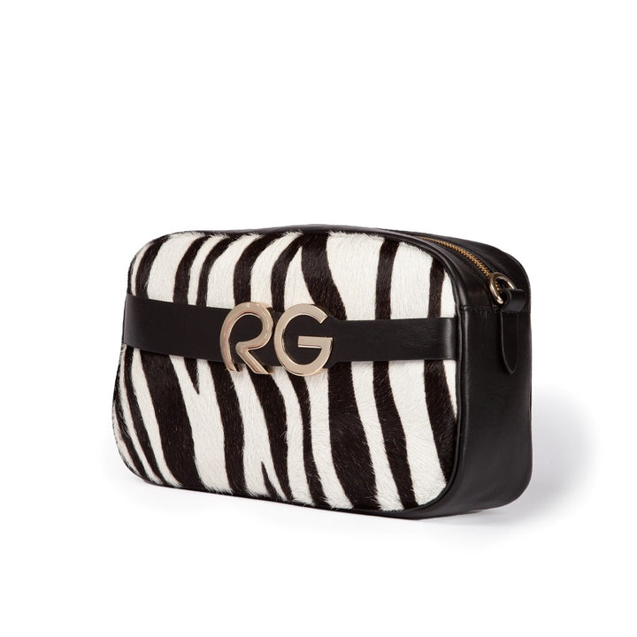 Roberta Gandolfi Dafne pony camera in pelle stampa animalier con tracolla staccabile Negozi Online