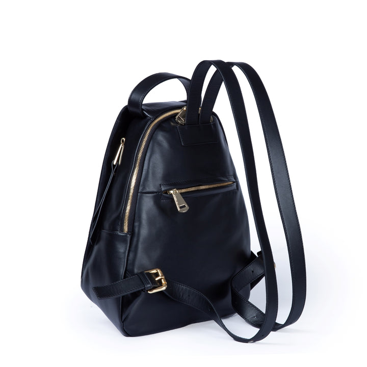 Roberta Gandolfi Micol Backpack in vitello liscio multitasche Sconto