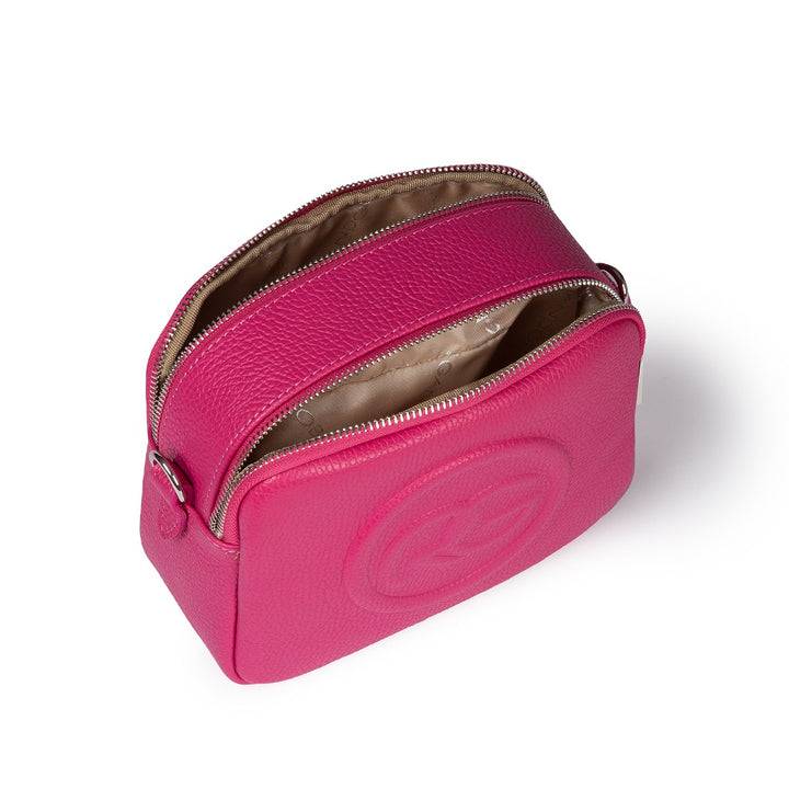 Roberta Gandolfi Roberta Pelle camera e crossbody in pelle con doppio scomparto e tracolla staccabile Offerta