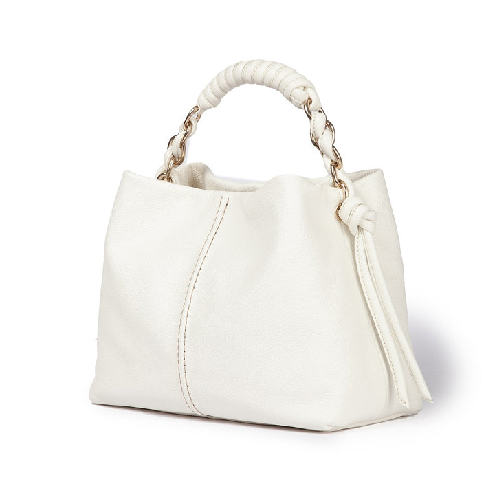 Roberta Gandolfi Amina small borsa a mano in pelle con manico tubolare fasciato e tracolla staccabile Vendita Economica