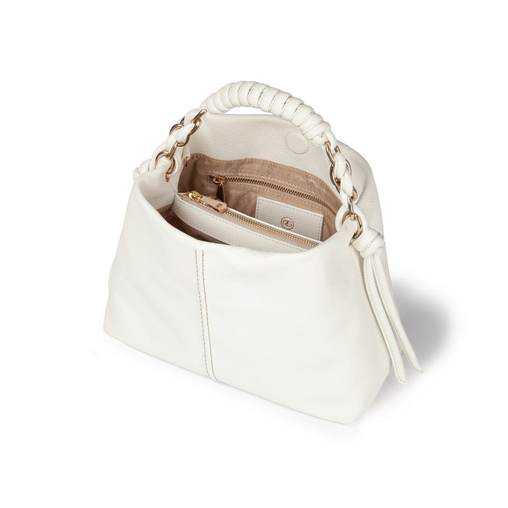 Roberta Gandolfi Amina small borsa a mano in pelle con manico tubolare fasciato e tracolla staccabile Vendita Economica