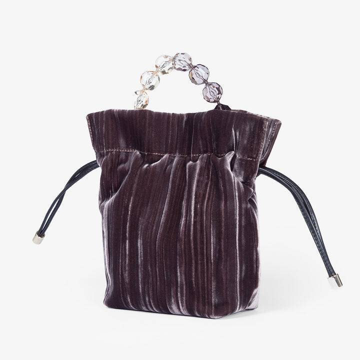 Roberta Gandolfi Sirenetta Tulip Velluto Plissè e manico gioiello Shopping Online