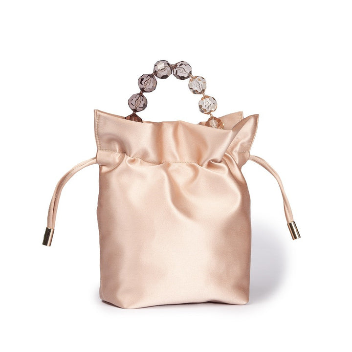 Roberta Gandolfi Sirenetta Tulip mini secchiello in raso di seta e manico gioiello Presa