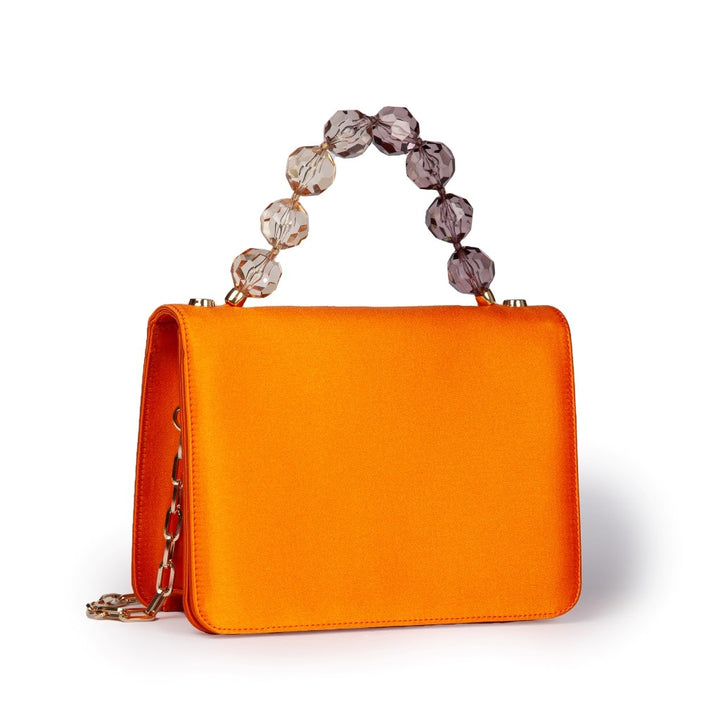 Roberta Gandolfi Sirenetta Mini bag in raso di seta e manico gioiello Offerta