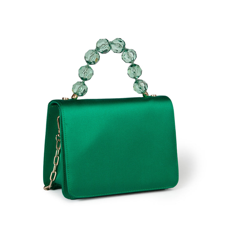Roberta Gandolfi Sirenetta Mini bag in raso di seta e manico gioiello Offerte