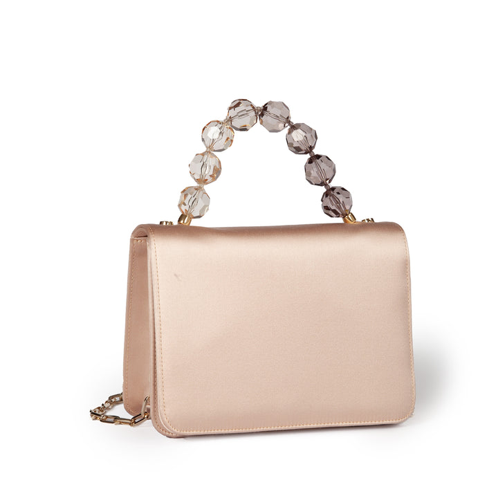 Roberta Gandolfi Sirenetta Mini bag in raso di seta e manico gioiello Vendita Calda