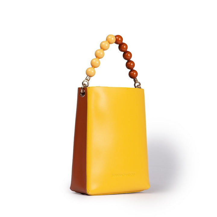 Roberta Gandolfi Zoe mini bag in pelle bicolor e manico gioiello Economico