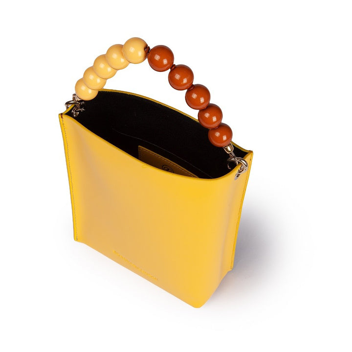 Roberta Gandolfi Zoe mini bag in pelle bicolor e manico gioiello Economico