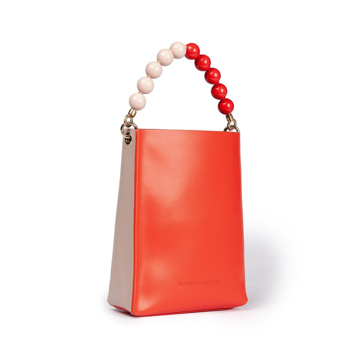 Roberta Gandolfi Zoe mini bag in pelle bicolor e manico gioiello Online