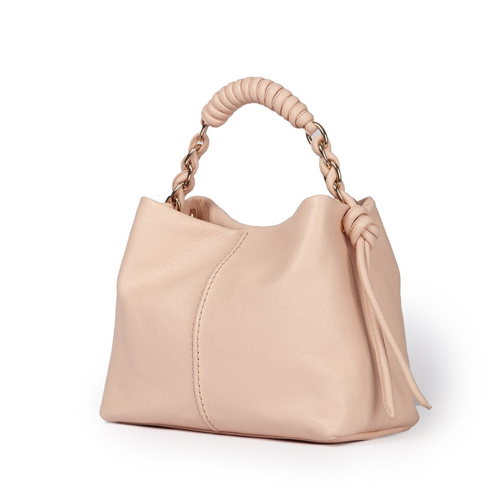 Roberta Gandolfi Amina small borsa a mano in pelle con manico tubolare fasciato e tracolla staccabile Outlet