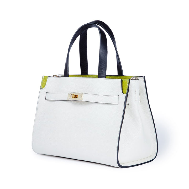 Roberta Gandolfi Frida Handbag in pelle martellata con tracolla logata in tessuto regolabile I Più Venduti