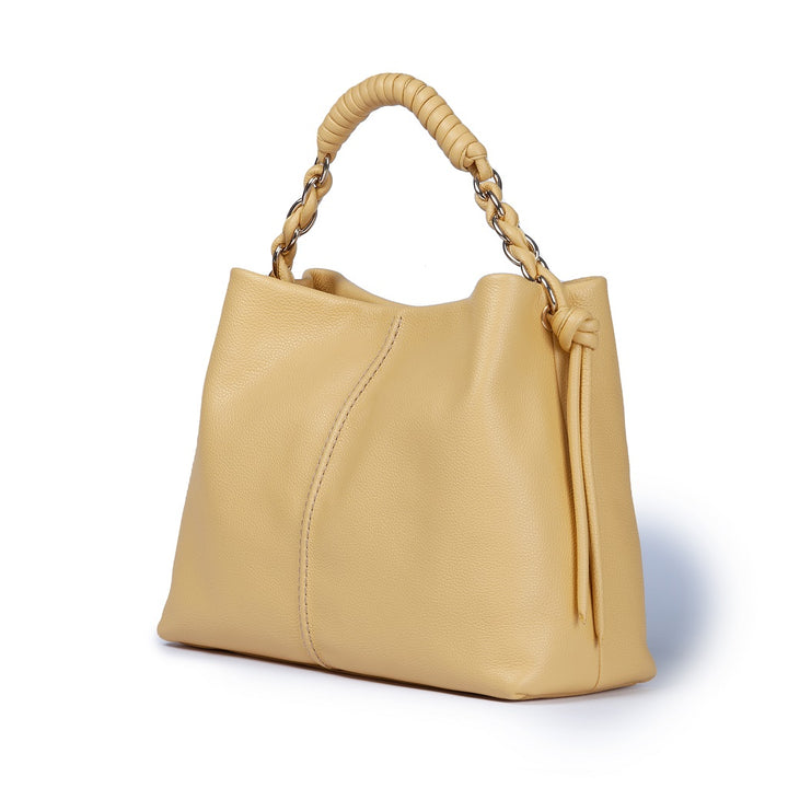 Roberta Gandolfi Amina large borsa a mano in pelle con manico tubolare fasciato e tracolla staccabile Offerta per la Festa della Mamma