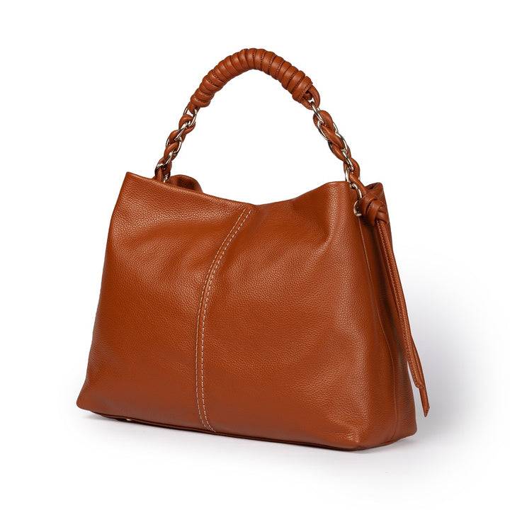 Roberta Gandolfi Amina large borsa a mano in pelle con manico tubolare fasciato e tracolla staccabile Offerta Giorno del Papà