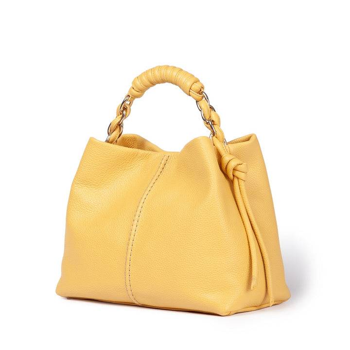 Roberta Gandolfi Amina small borsa a mano in pelle con manico tubolare fasciato e tracolla staccabile Offerta Anniversario