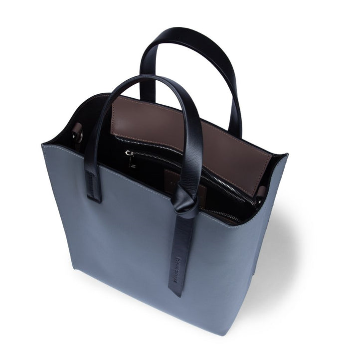 Roberta Gandolfi Arianna Tote borsa in pelle bicolor con tracolla staccabile Ultimi tre giorni