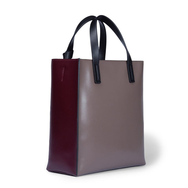 Roberta Gandolfi Arianna Tote borsa in pelle bicolor con tracolla staccabile ACQUISTA ORA