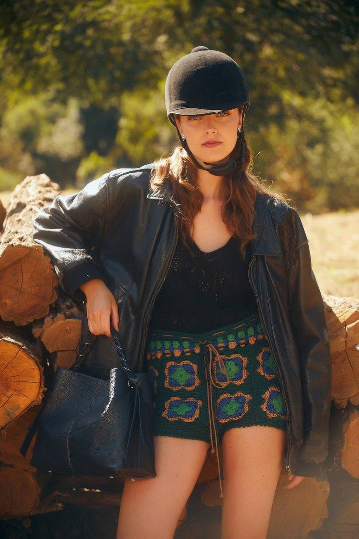 Roberta Gandolfi Asia small borsa a mano in pelle con tracolla staccabile Fino al 60% di sconto