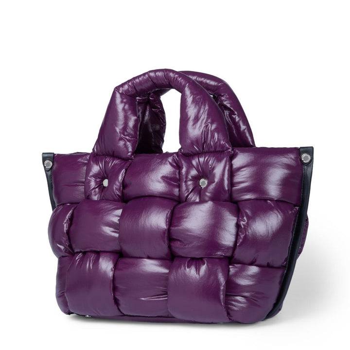 Roberta Gandolfi Greta small borsa in tessuto antigoccia imbottita ed intrecciata a mano con finiture in pelle 50% di sconto per tempo limitato