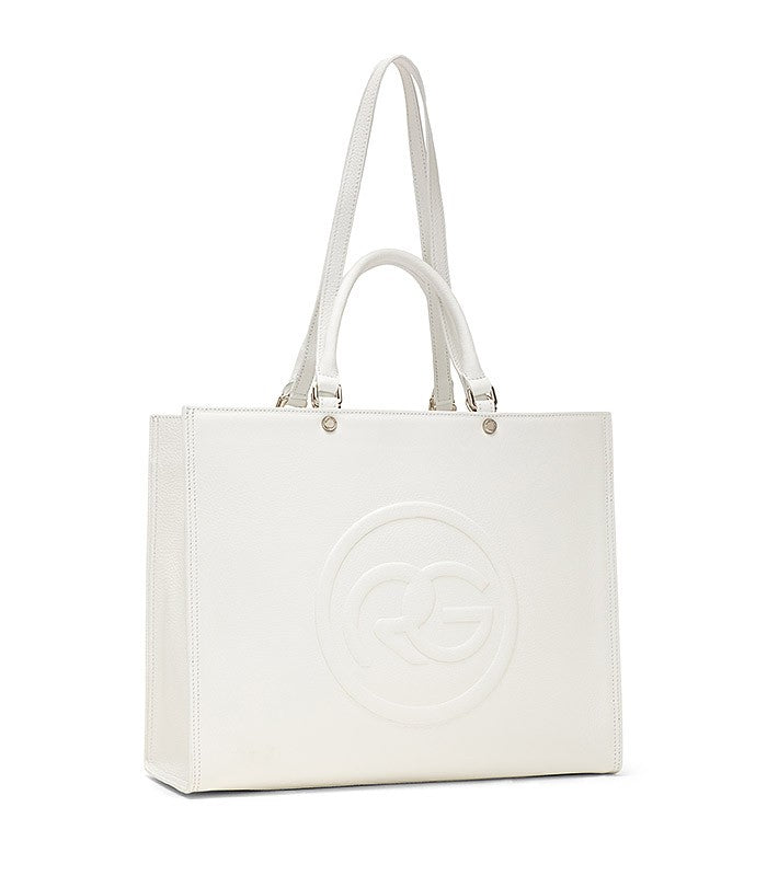 Roberta Gandolfi Roberta Pelle Large Borsa a mano in pelle con doppi spallacci per essere portata a spalla e tramezza Offerta