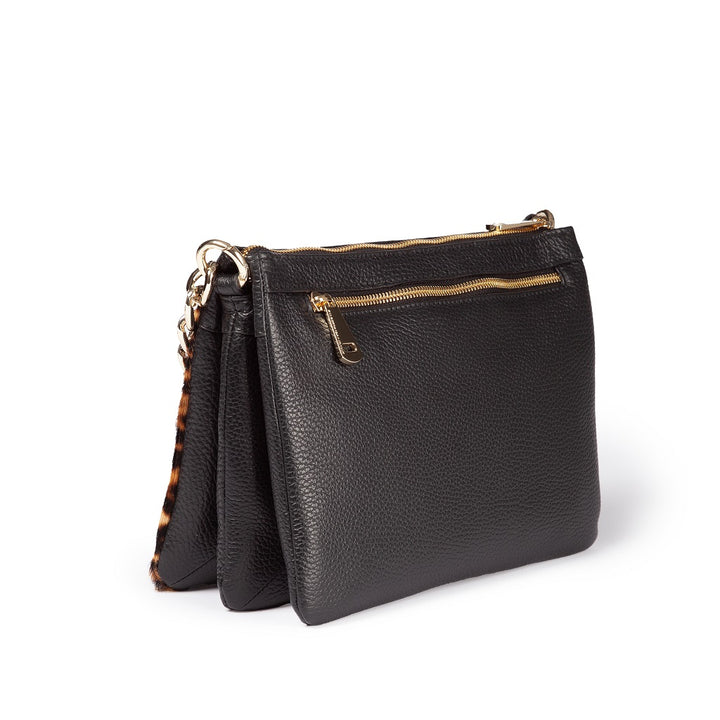 Roberta Gandolfi Alice Pony small borsa in cavallino e pelle martellata con tracolla regolabile e staccabile Hotsell