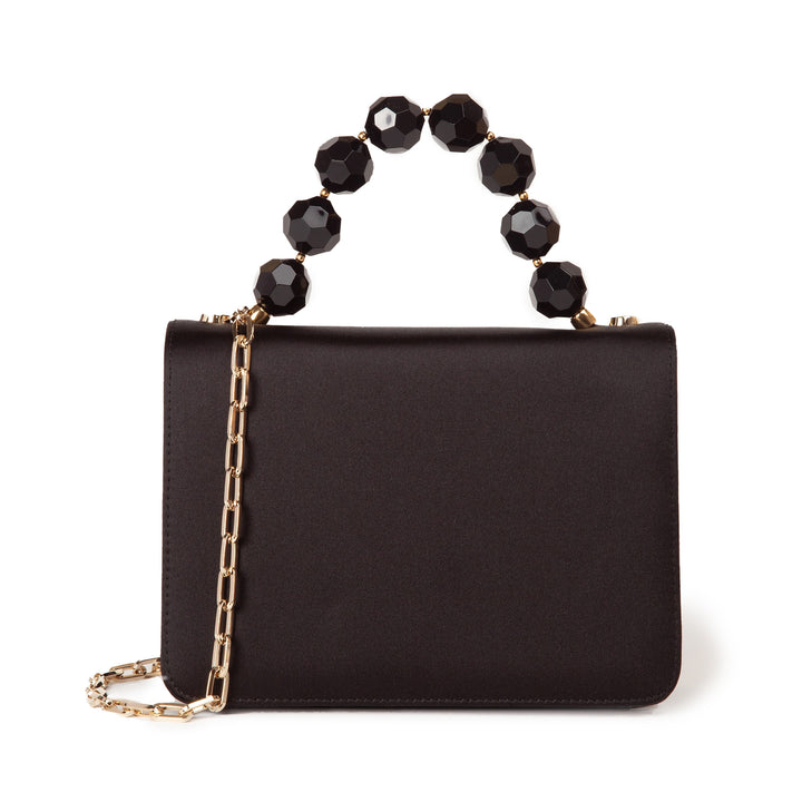 Roberta Gandolfi Sirenetta Mini bag in raso di seta e manico gioiello Esporta salva